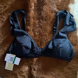 NWT Michael Kors Frill Bikini Top